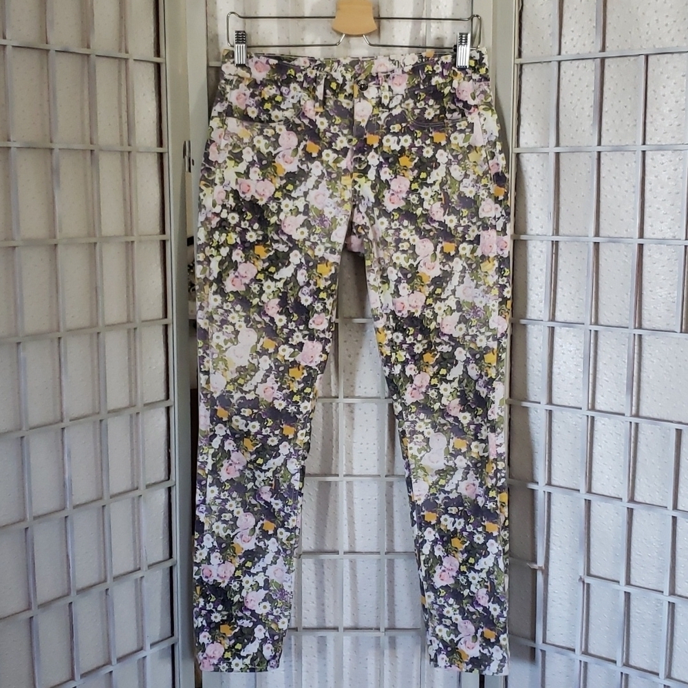 Madewell Floral Skinny Crop Women's Pants Size 27